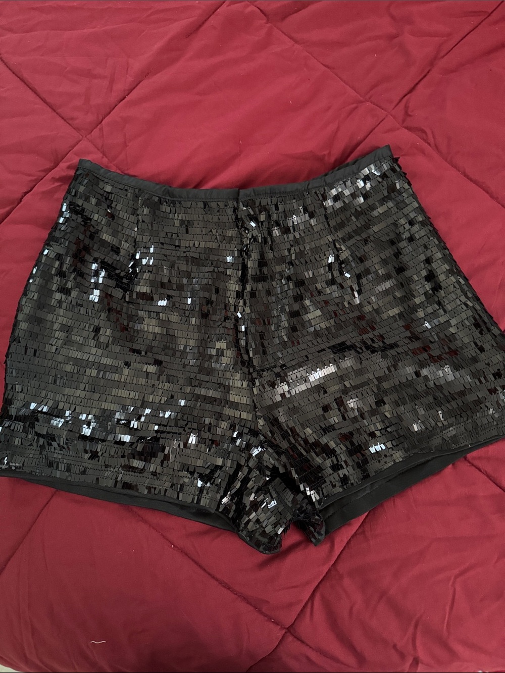 Black Sequin Women’s Shorts